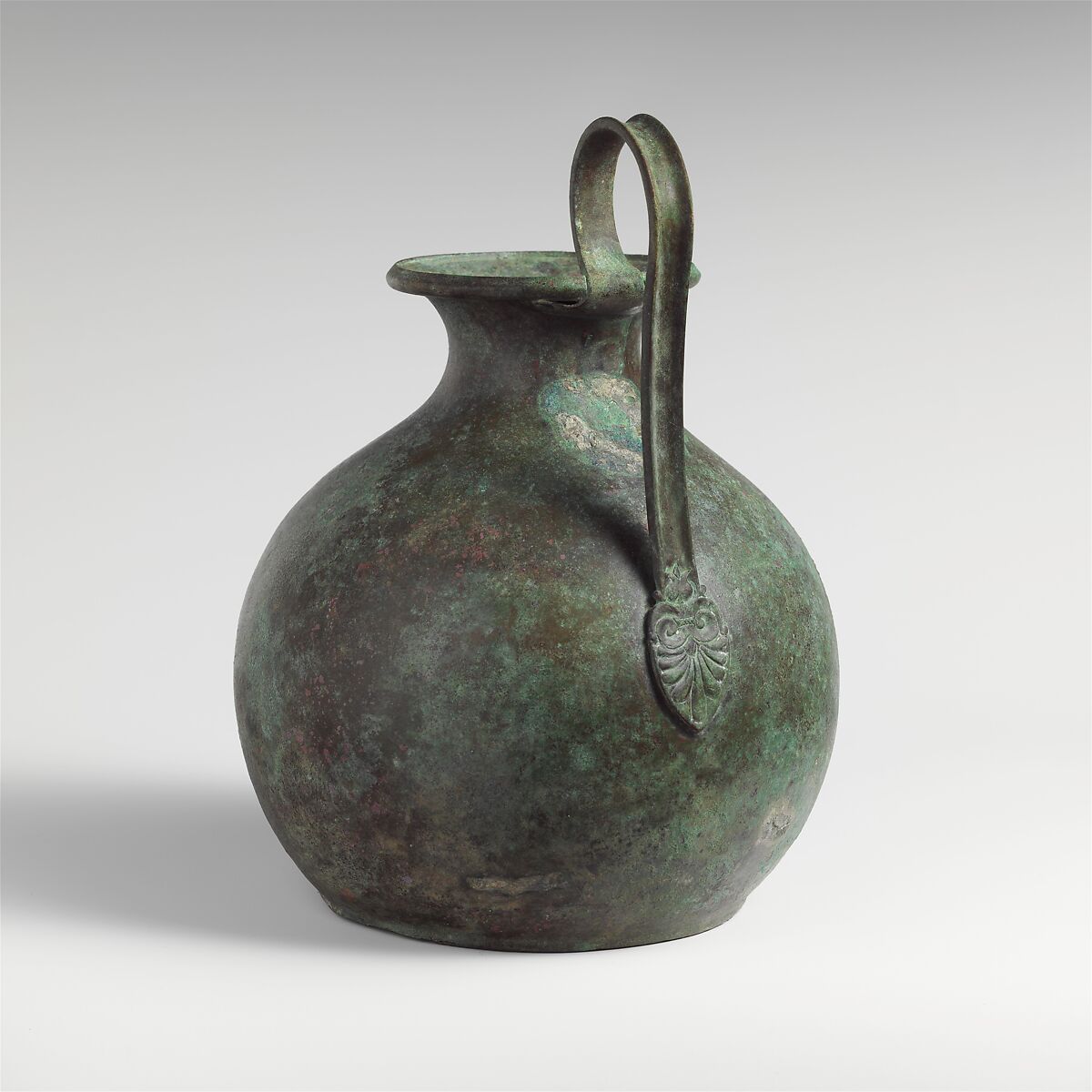 Bronze oinochoe (jug), Bronze, East Greek 