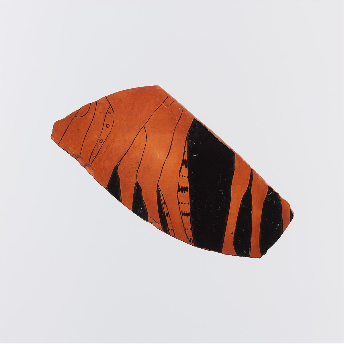 Two fragments of a terracotta calyx-krater (bowl for mixing wine and water), Attributed to the Pioneer Group, Terracotta, Greek, Attic