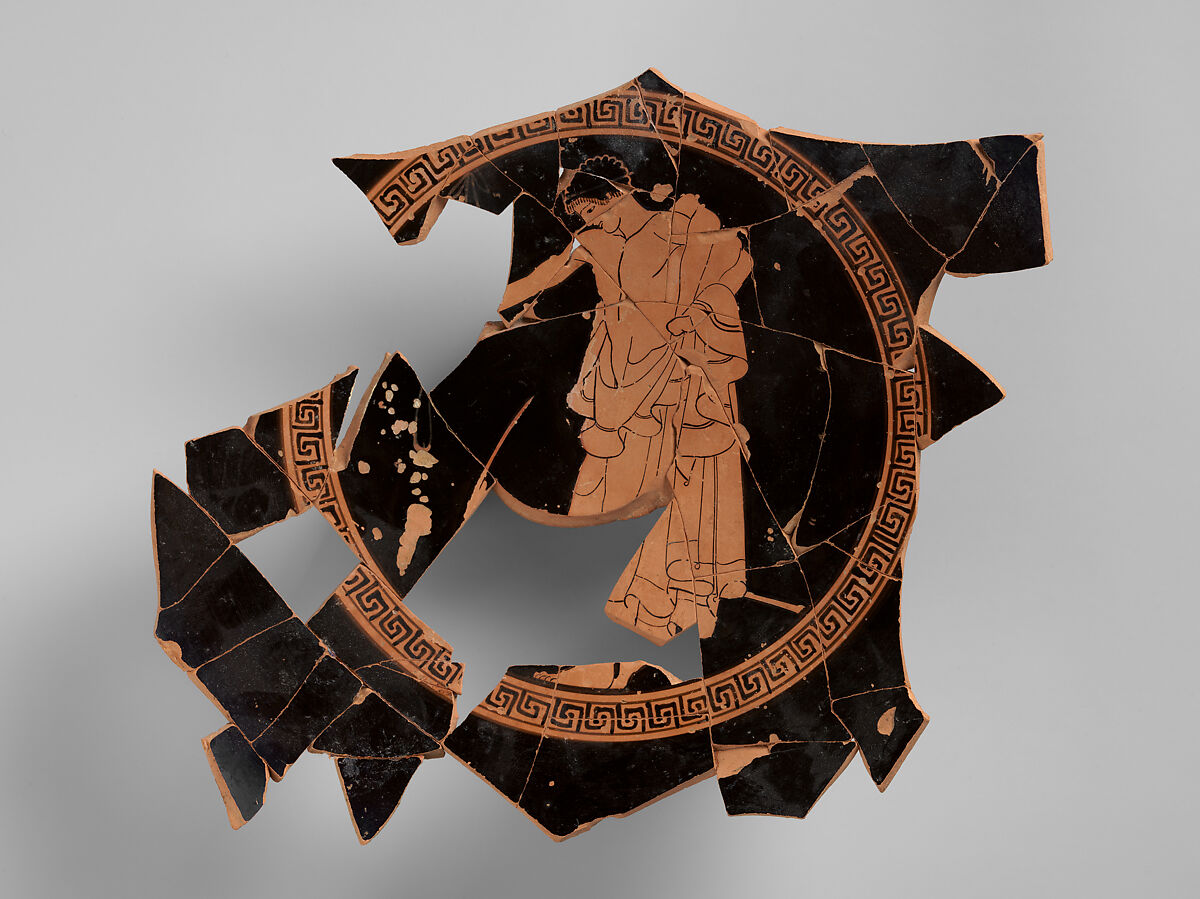 Kylix Fragments, Attributed to the Antiphon Painter, Terracotta, Greek, Attic 