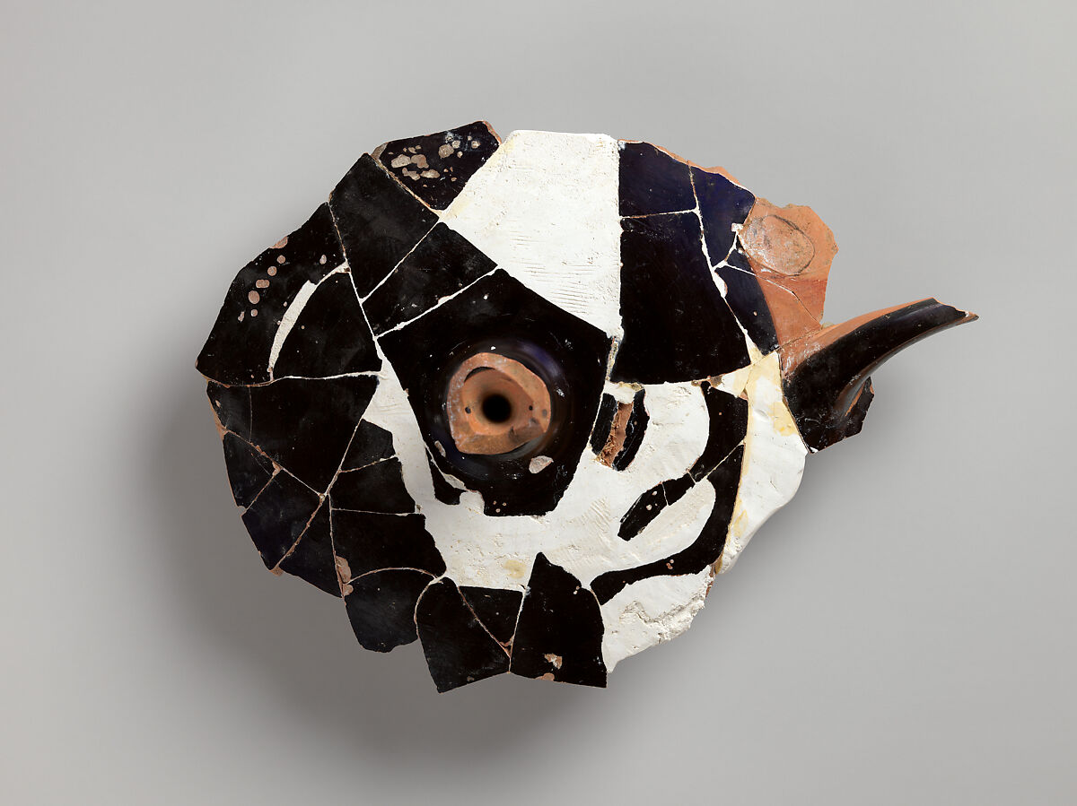 Kylix Fragments, Attributed to the Colmar Painter, Terracotta, Greek, Attic