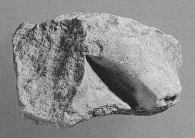 Fragments of drapery, Limestone, Greek, South Italian, Tarentine
