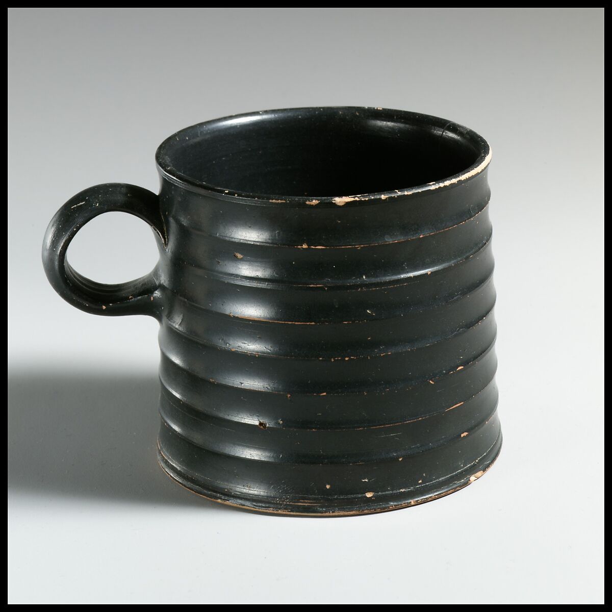 Terracotta mug, Terracotta, Greek, South Italian, Apulian 