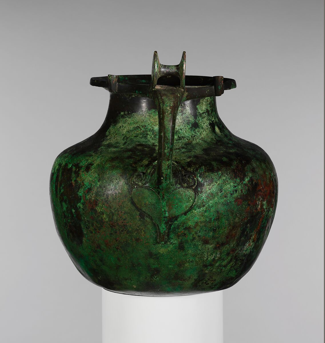 Bronze oinochoe (jug), Bronze, Greek