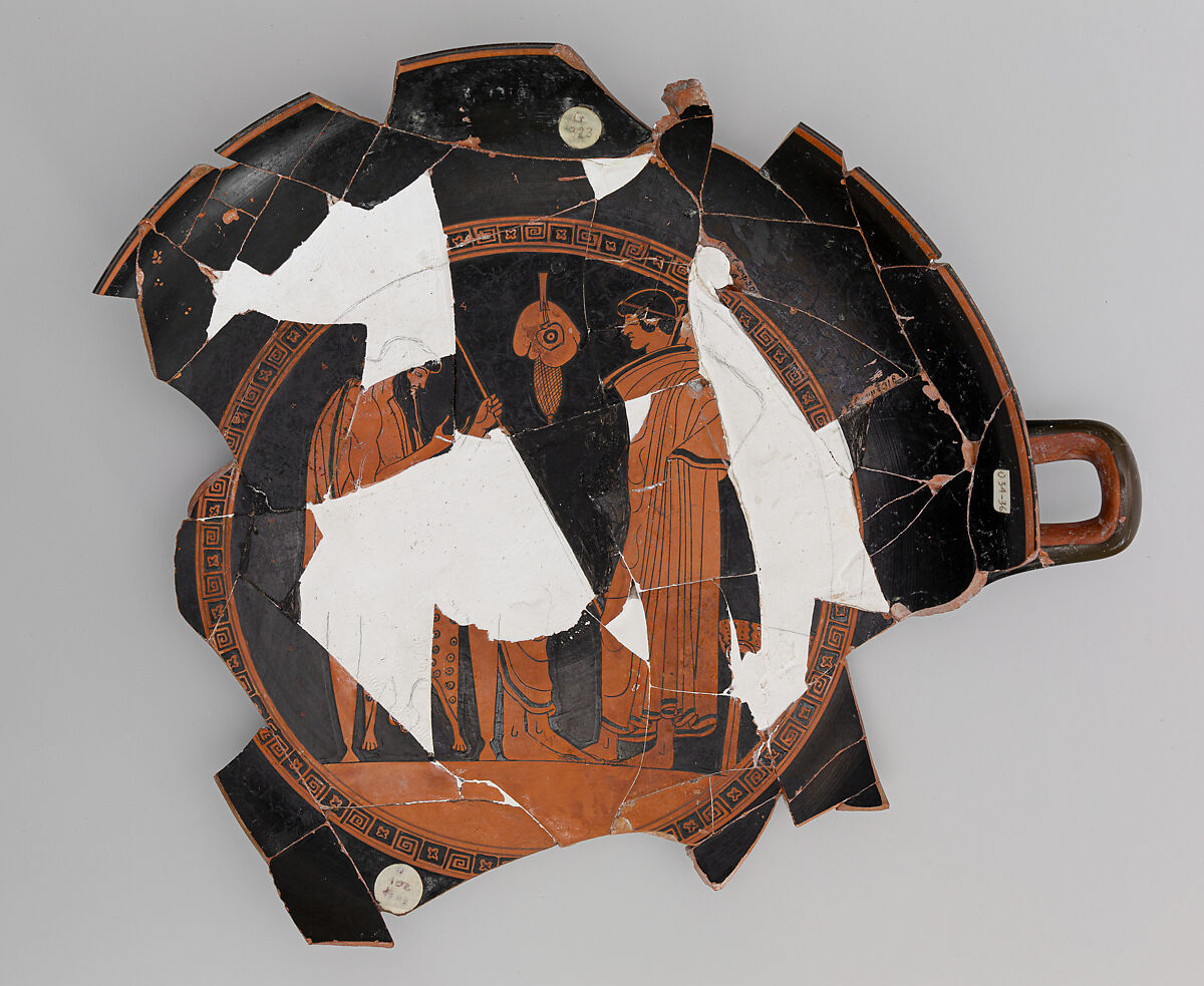 Kylix, Attributed to Douris, Terracotta, Greek, Attic 