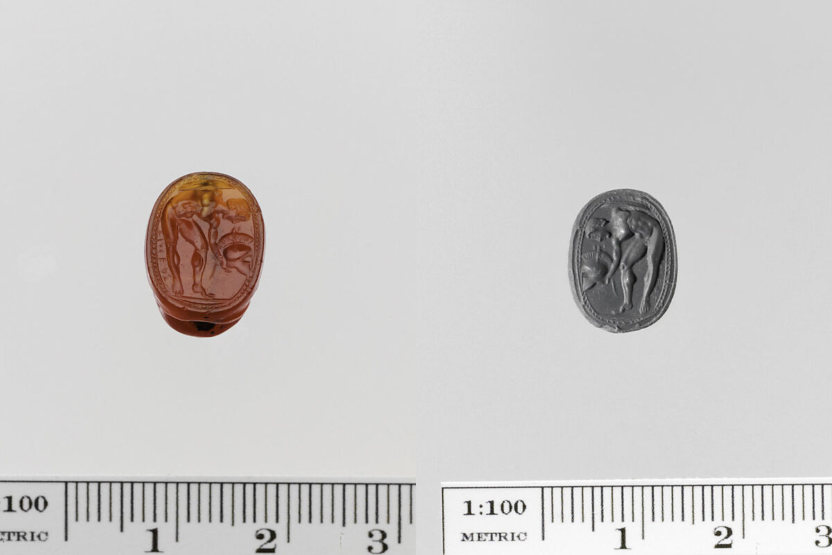 Carnelian scarab, Carnelian, Greek