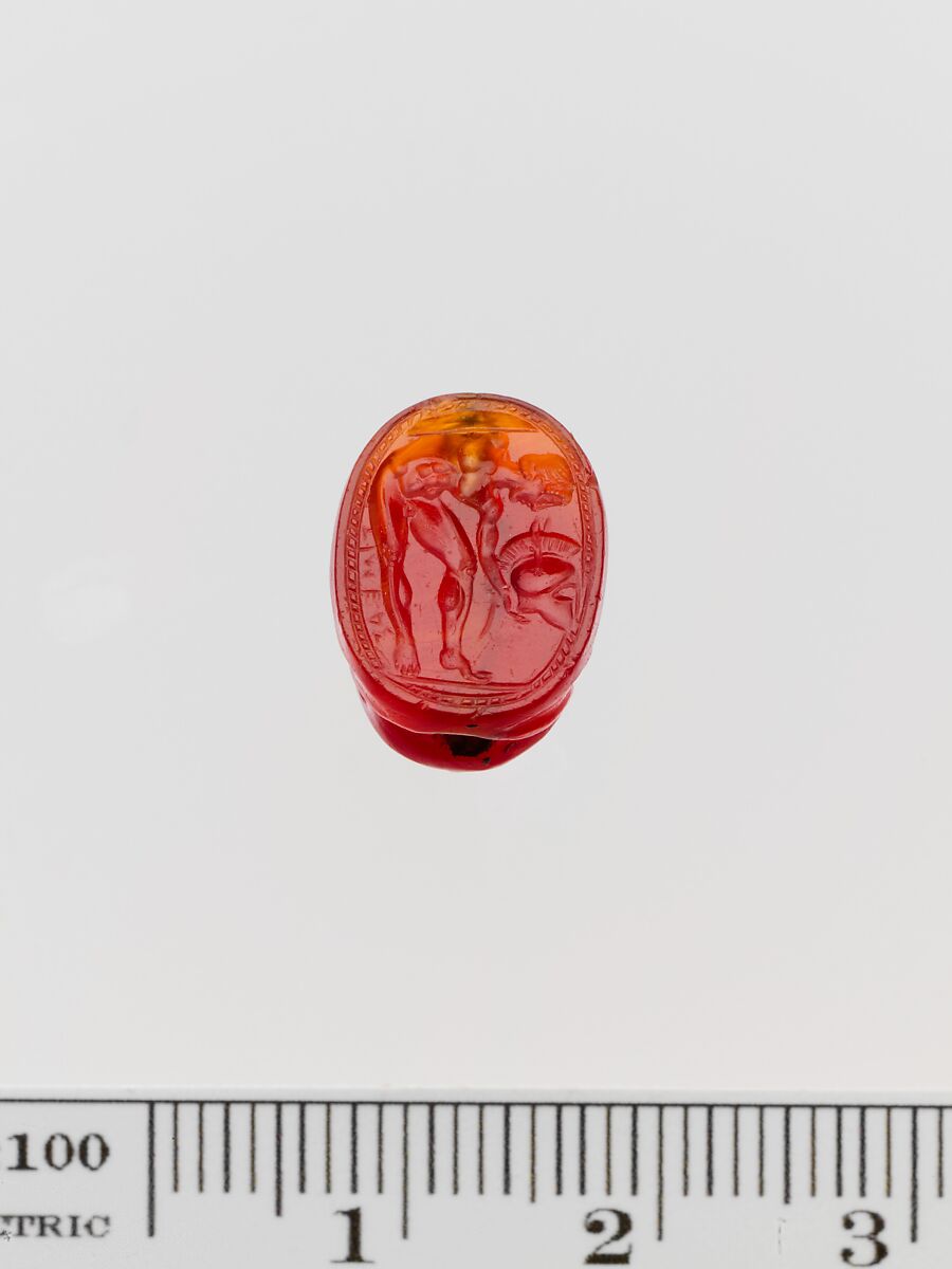 Carnelian scarab, Carnelian, Greek 