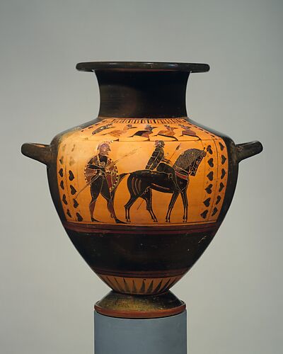 Terracotta hydria (water jar)