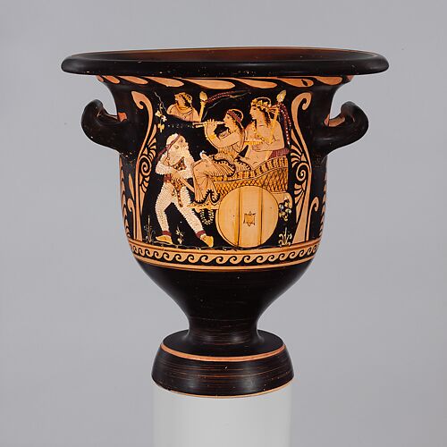 Terracotta bell-krater (mixing bowl)