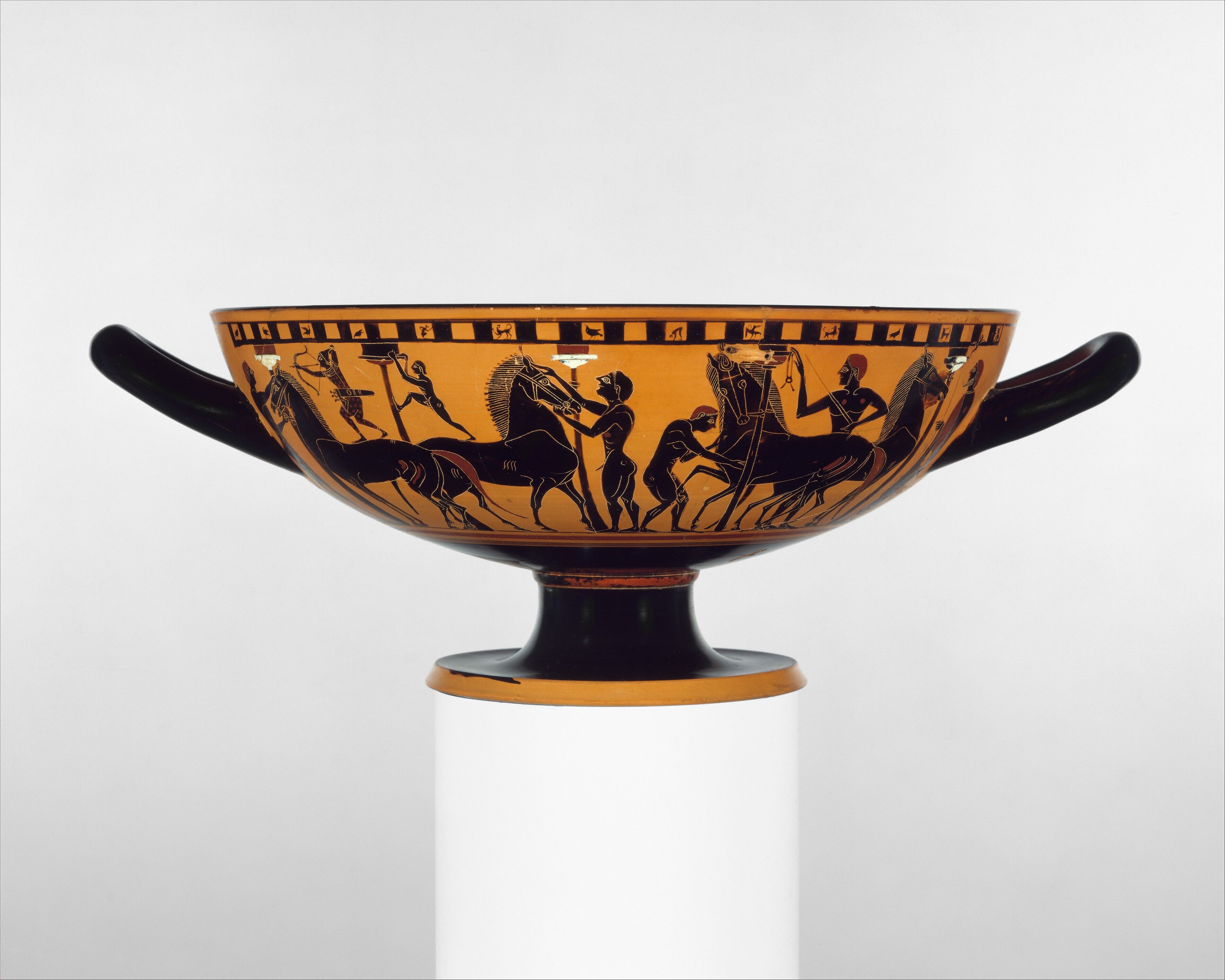 キリギリス Attributed to the Amasis Painter - Terracotta kylix (drinking cup