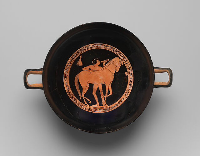 Terracotta kylix (drinking cup)