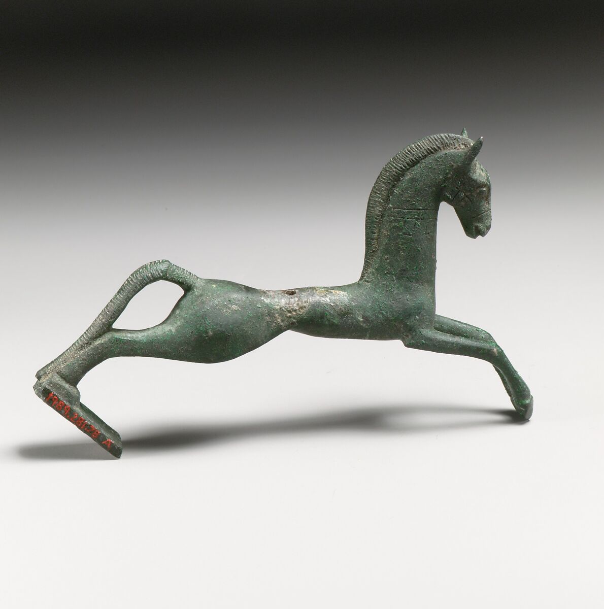Bronze statuette of a Scythian mounted archer, Bronze, Etruscan, Campanian