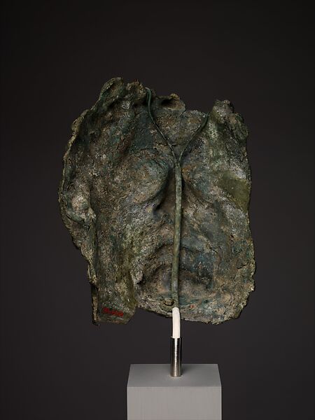 Fragmentary bronze portrait of the emperor Caracalla, Bronze, Roman