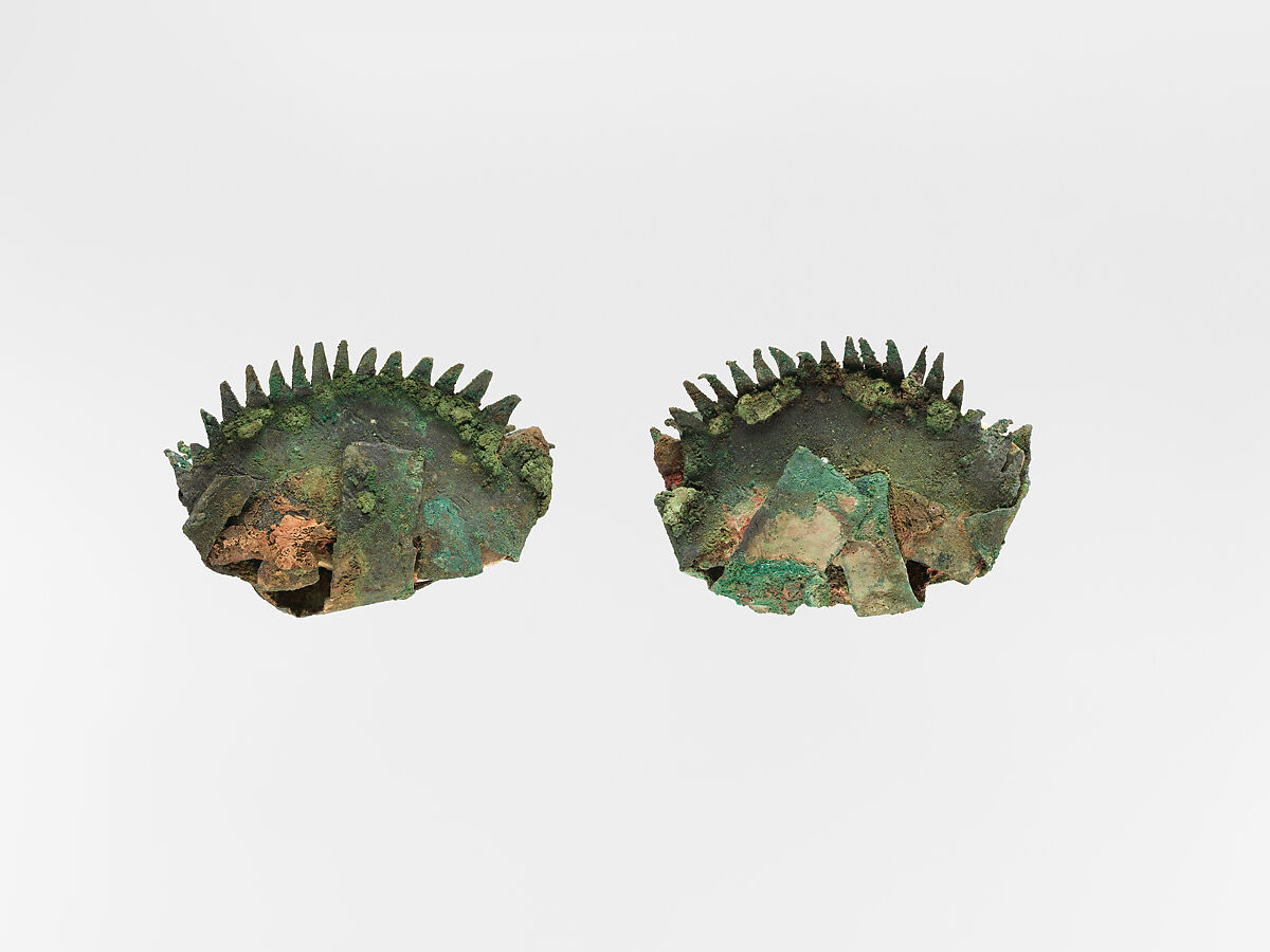 Pair of eyes, Bronze, marble, frit, quartz, obsidian, Greek