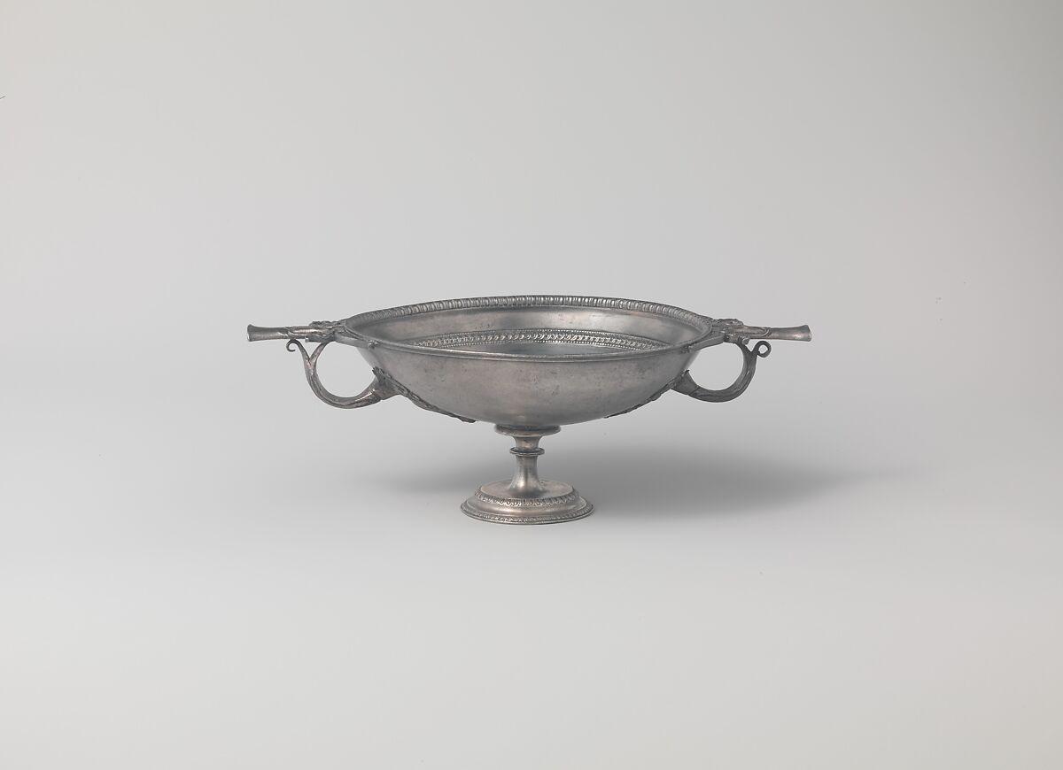 Silver drinking cup, Silver, gold, Roman 