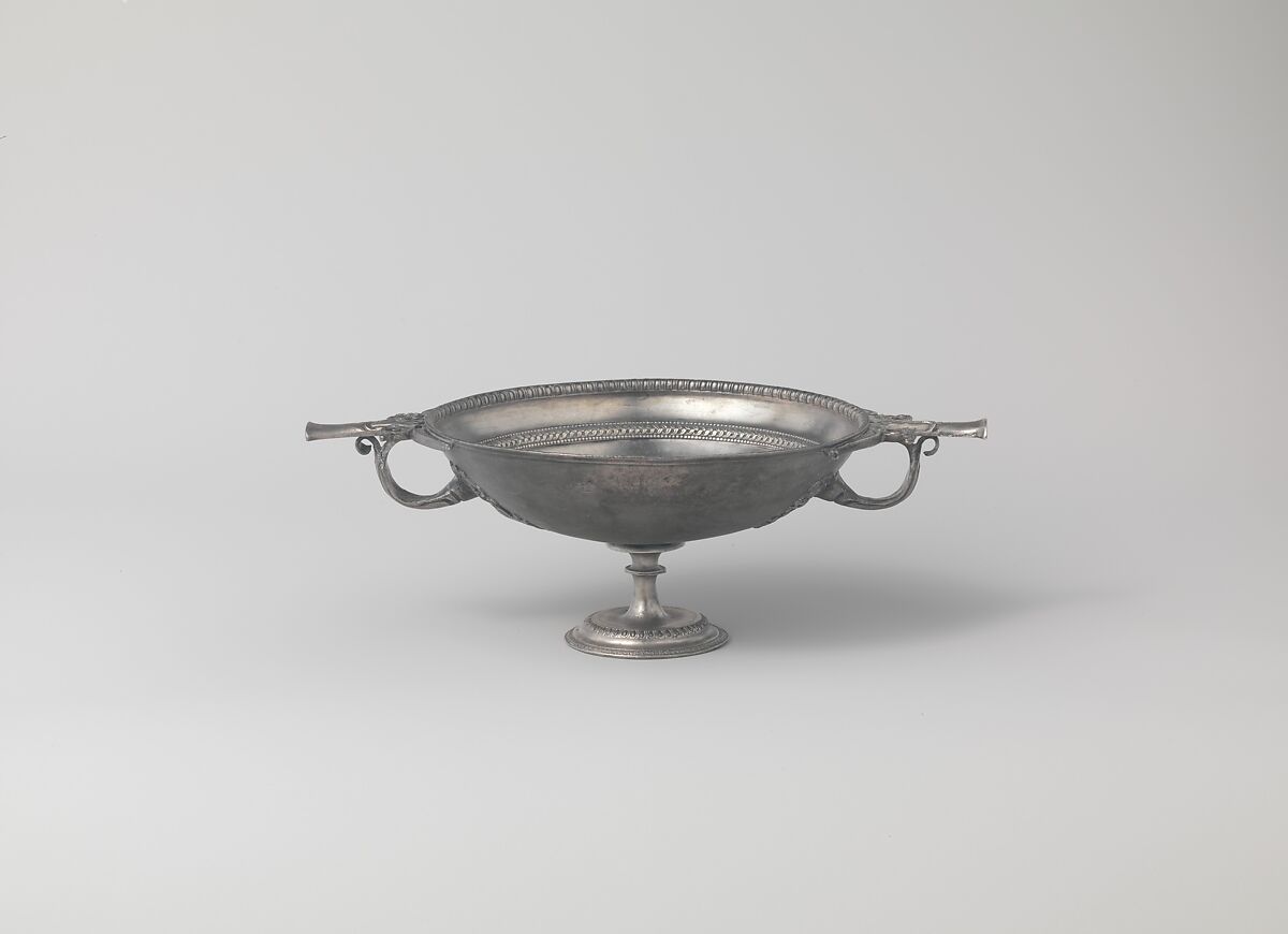 Silver drinking cup, Silver, gold, Roman 