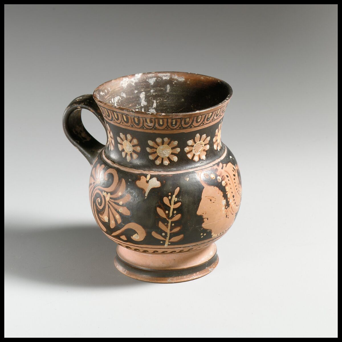 Terracotta mug, Terracotta, Greek, South Italian, Apulian