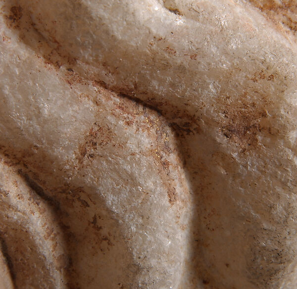 Marble head of a deity wearing a Dionysiac fillet, Marble, Roman