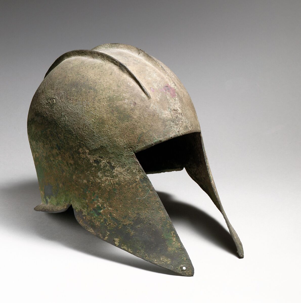 Bronze helmet of Illyrian type, Bronze, Greek 