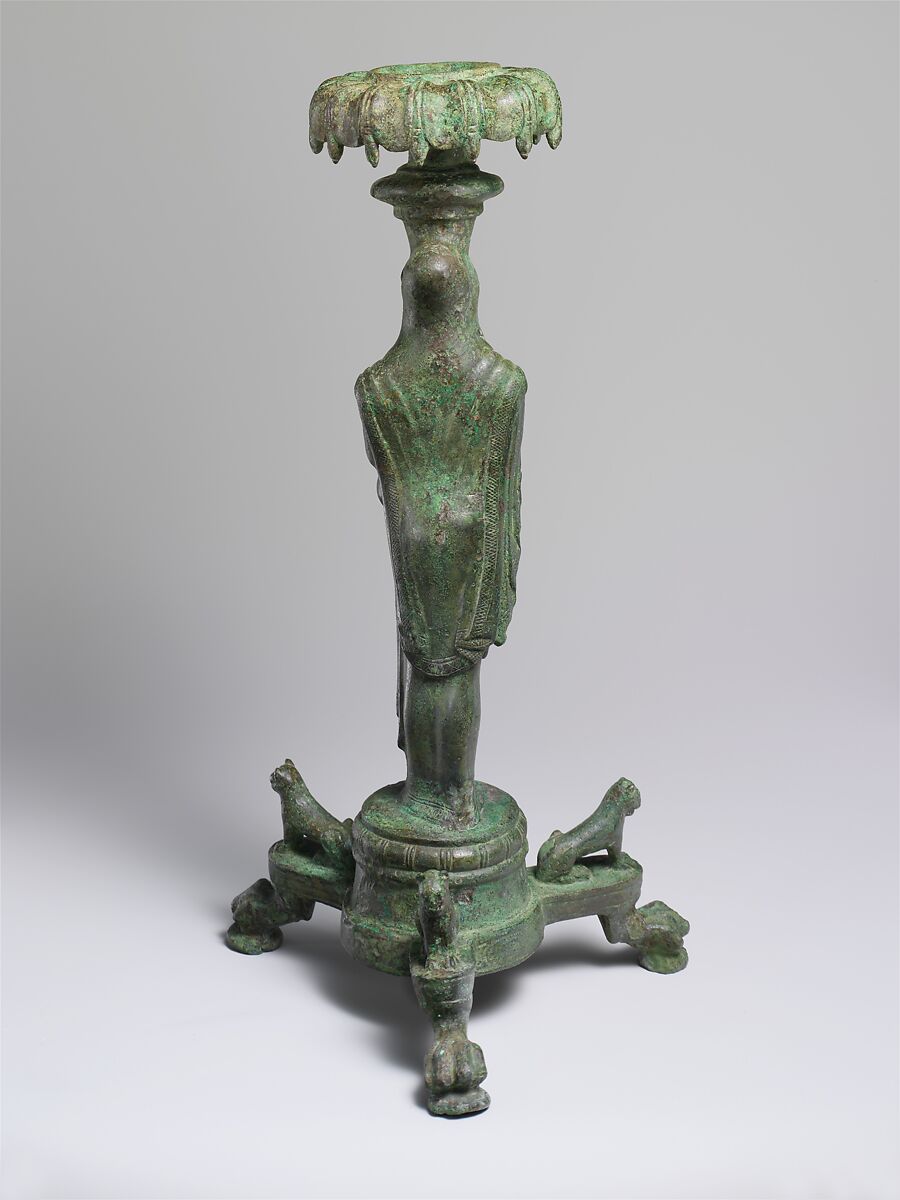 Bronze thymiaterion (incense burner), Bronze, Etruscan