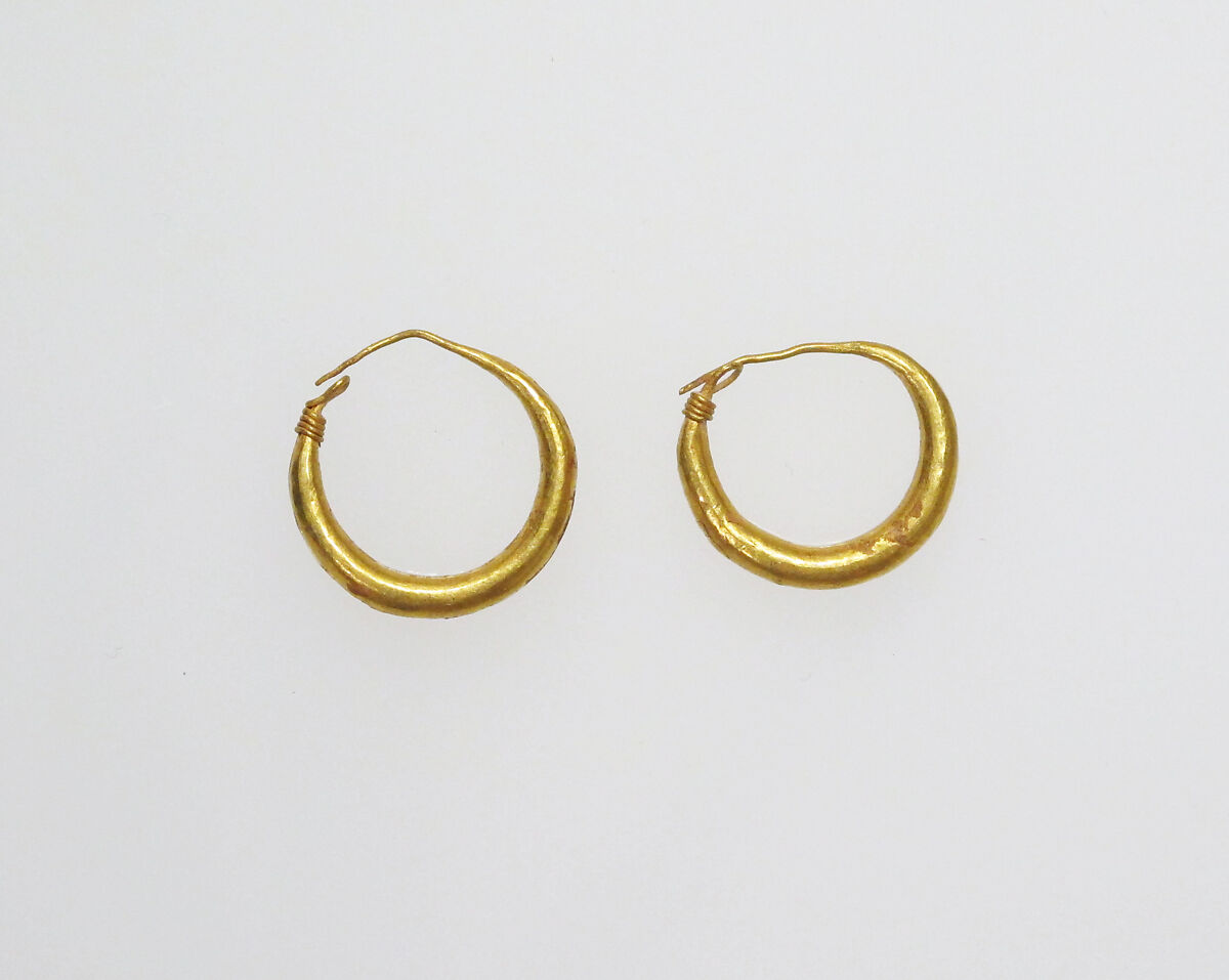 Earrings, Gold, Roman 