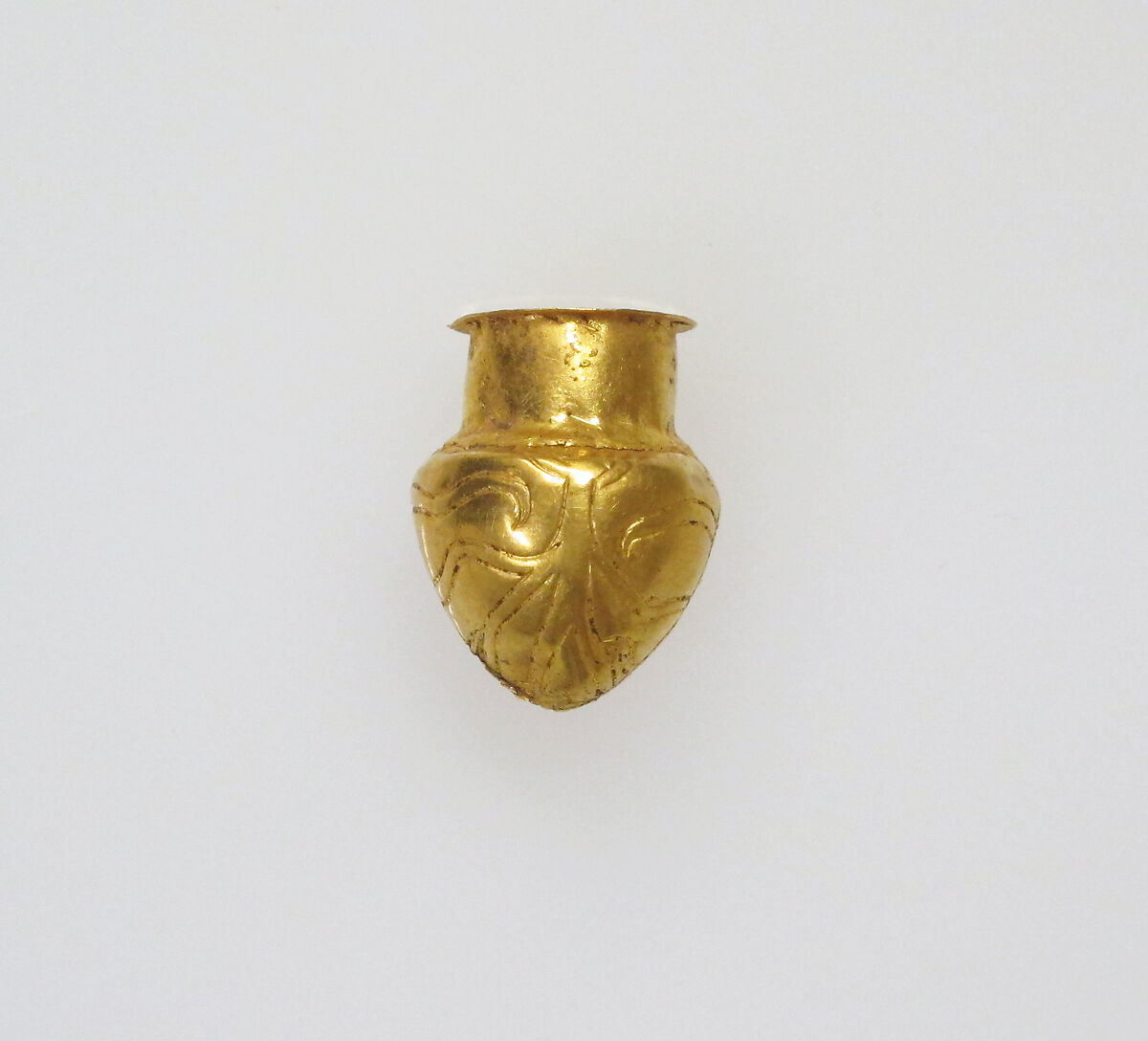 Rattle in the form of a vessel, Gold, Greek 