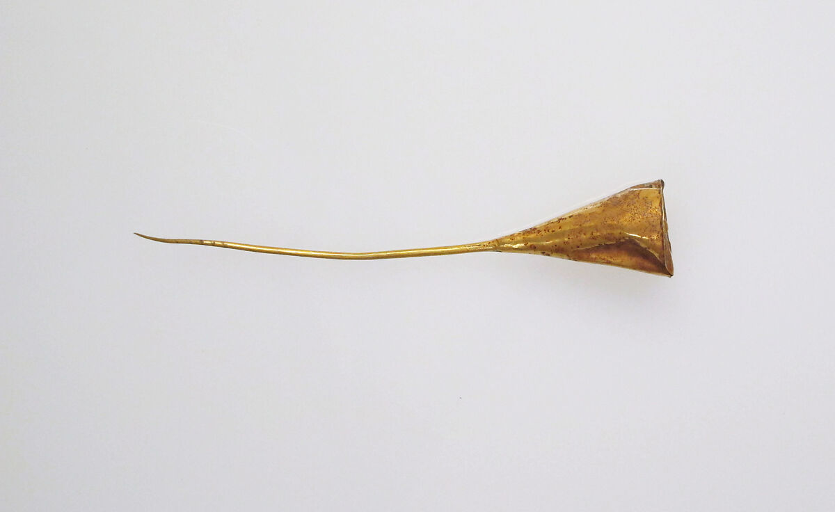 Rattle in the form of a poppy pod, Gold, Greek 