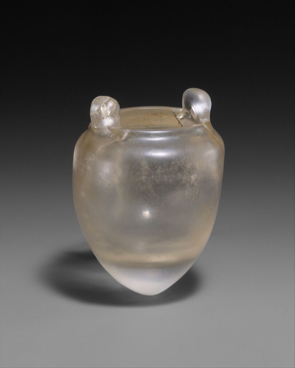Rock-crystal ovoid vessel with wide mouth, Rock crystal, Greek, Eastern Mediterranean
