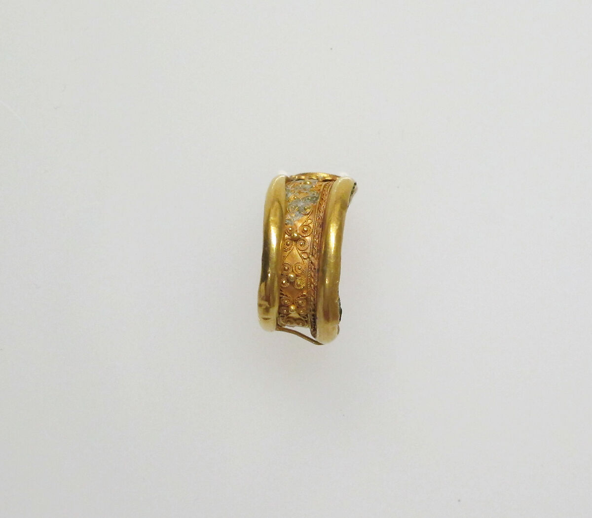 Earring or hair coil, Gold, copper alloy, Greek, Spain ?