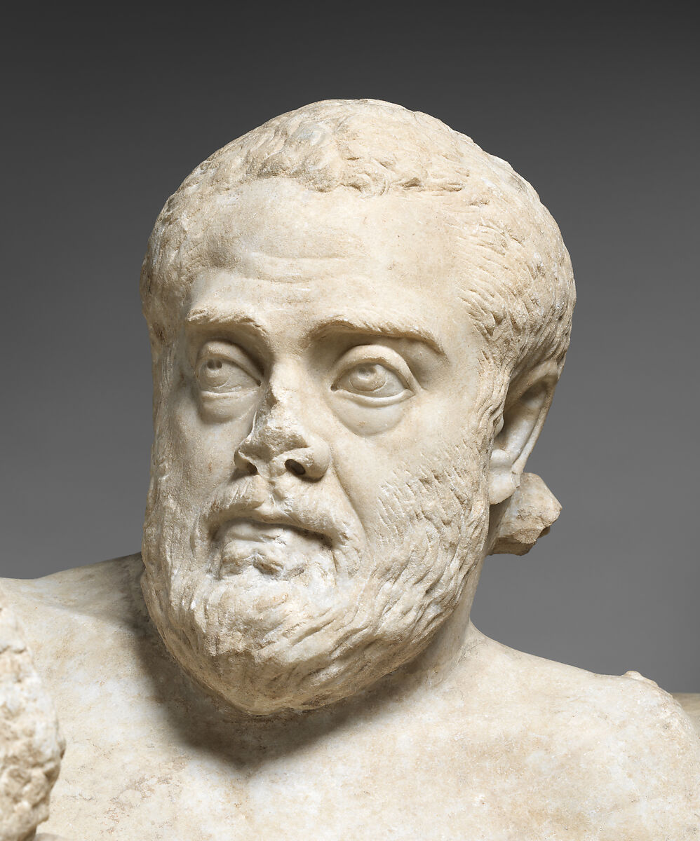 Marble sarcophagus lid with reclining couple, Marble, Roman