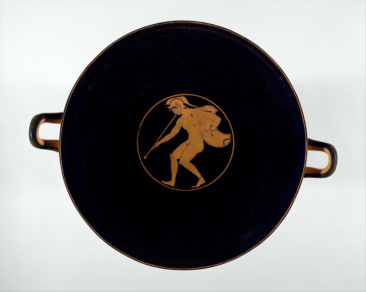 Terracotta kylix (drinking cup), Ashby Painter, Terracotta, Greek, Attic