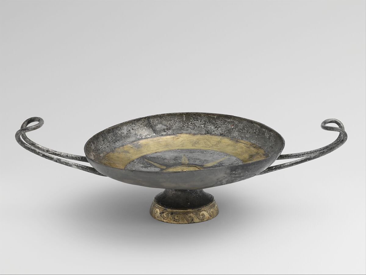 Silver-gilt cup (one of a pair), Silver, gold, Greek, South Italian