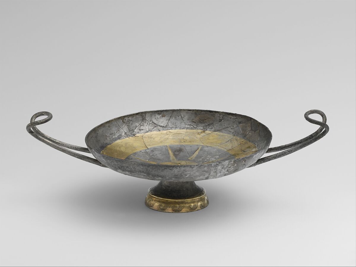 Silver-gilt cup (one of a pair), Silver, gold, Greek, South Italian