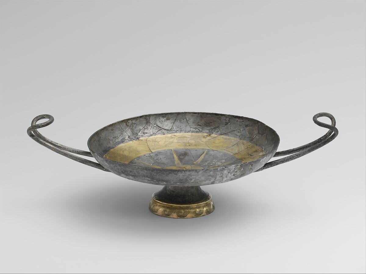 Silver-gilt cup (one of a pair), Silver, gold, Greek, South Italian