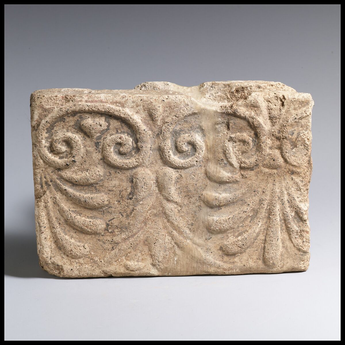 Plaque, sima, Terracotta, Etruscan