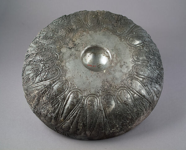 Gilded silver phiale (libation bowl), Gilded silver, Greek