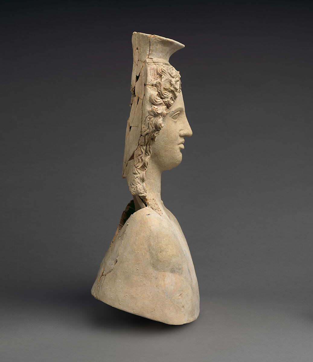 Two terracotta busts, Terracotta, Greek, Sicilian