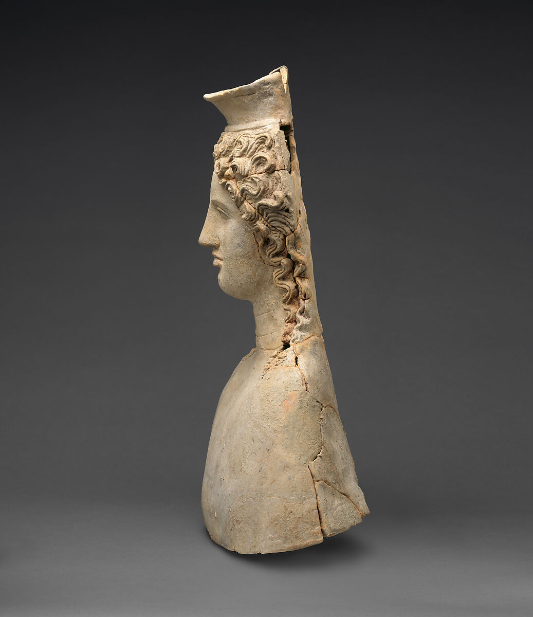 Two terracotta busts, Terracotta, Greek, Sicilian