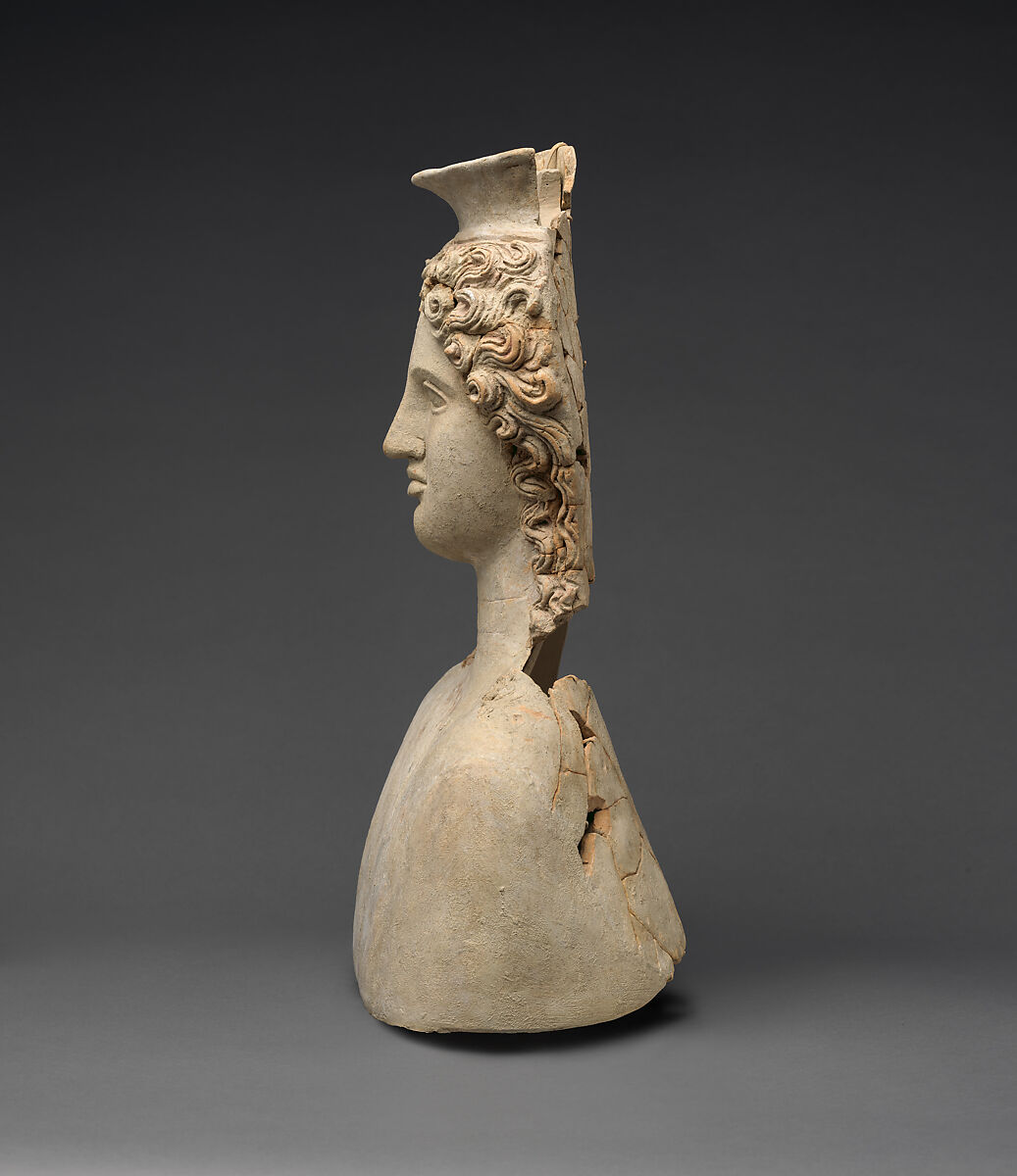 Two terracotta busts, Terracotta, Greek, Sicilian