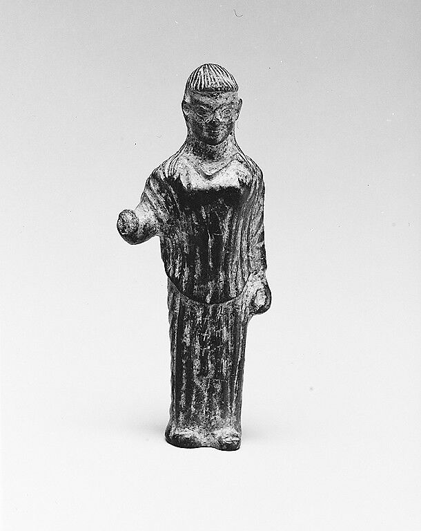 Bronze statuette of a woman, Bronze, Greek 