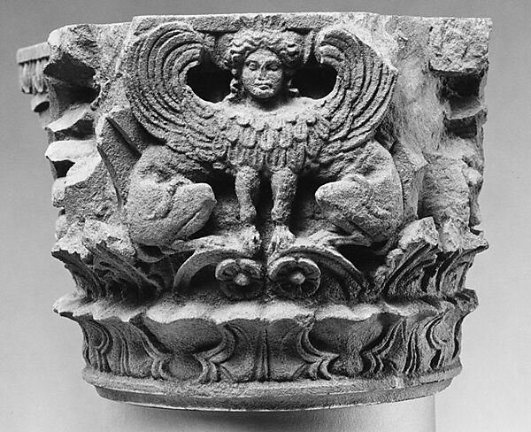 Limestone column capital, Limestone, Greek, South Italian, Tarentine