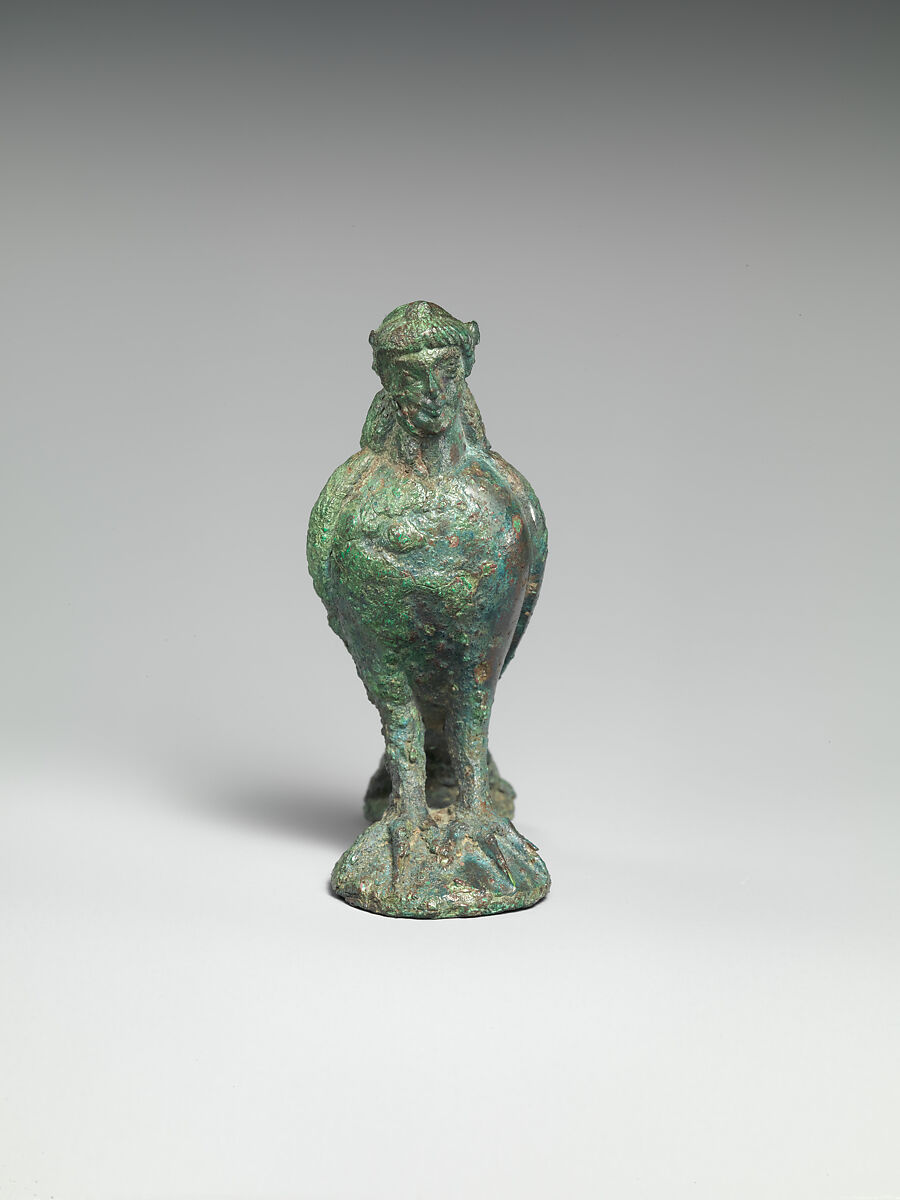 Bronze statuette of a siren, Bronze, South Italian or Etruscan