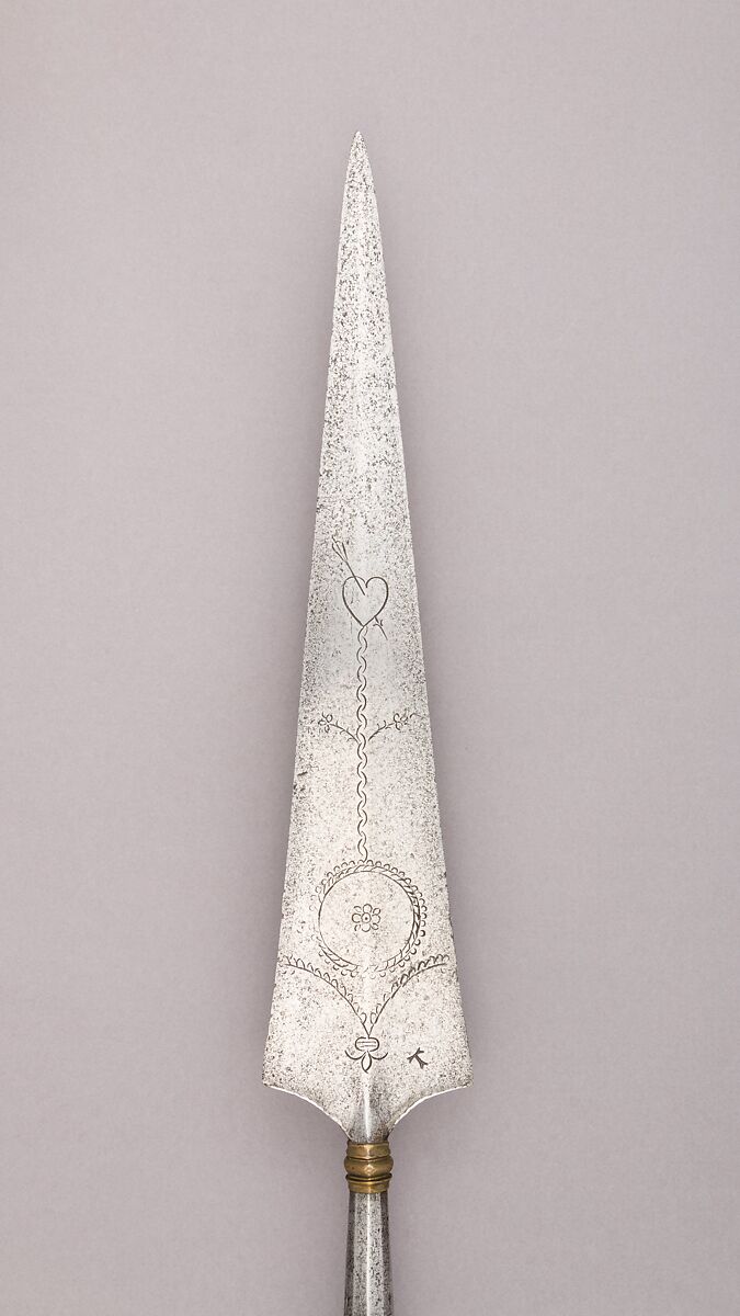 Partisan, Steel, wood (ash), brass, Italian