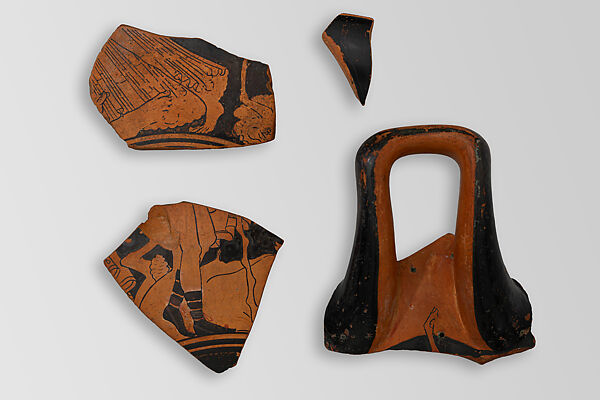 Signed by Euphronios, Terracotta, Greek, Attic