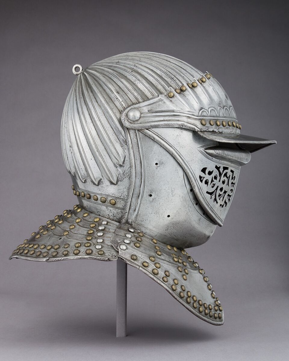 Close Hemet for a Cuirassier, Steel, copper alloy, probably Flemish