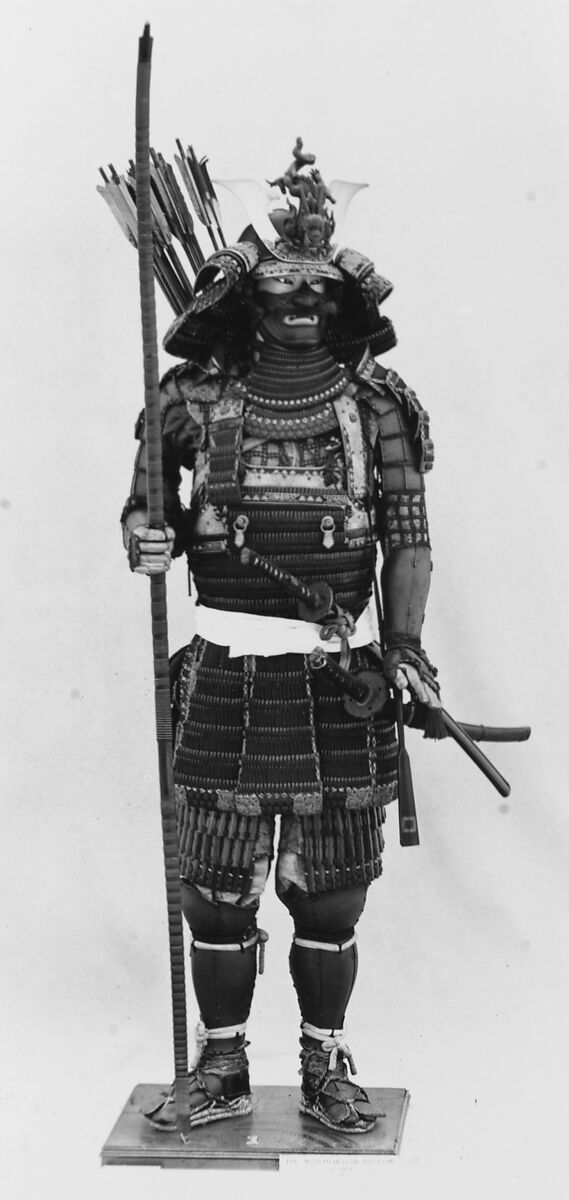 Armor (Gusoku) of Daimyo Matsudaira (Inaba), Iron, lacquer, silk, straw, bronze, gold, Japanese 