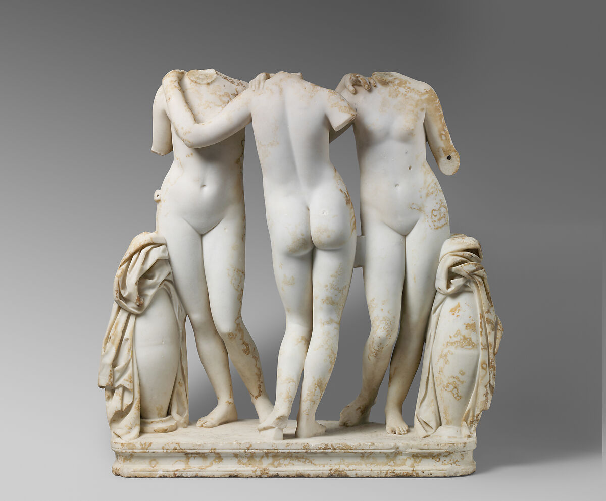 Marble Statue Group of the Three Graces