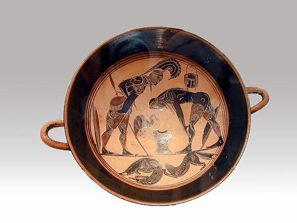 Terracotta kylix (drinking cup)