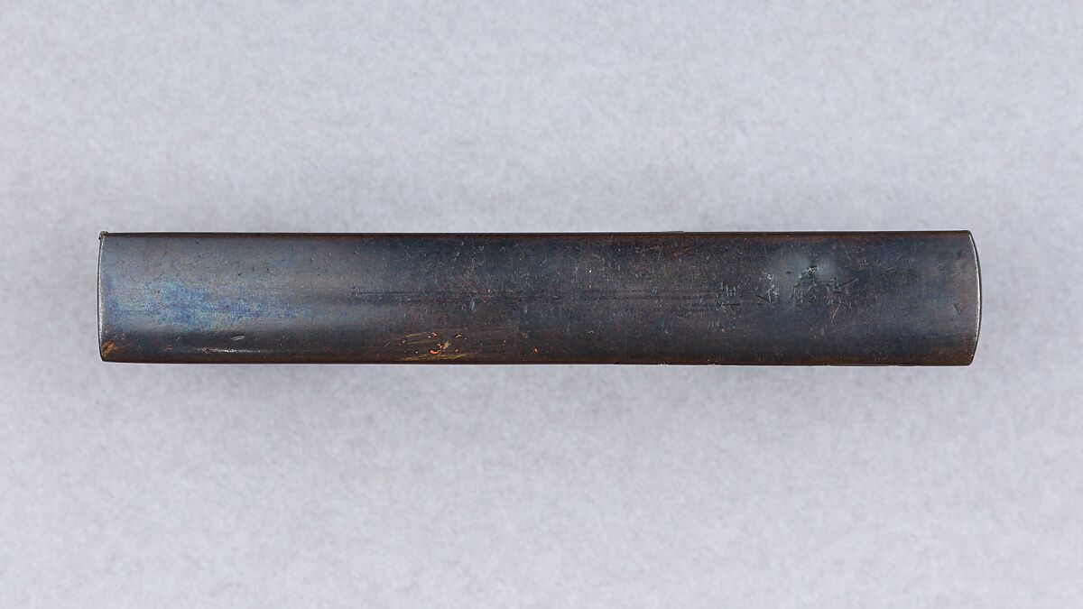 Knife Handle (Kozuka), Copper-silver alloy (shibuichi), gold, copper, Japanese