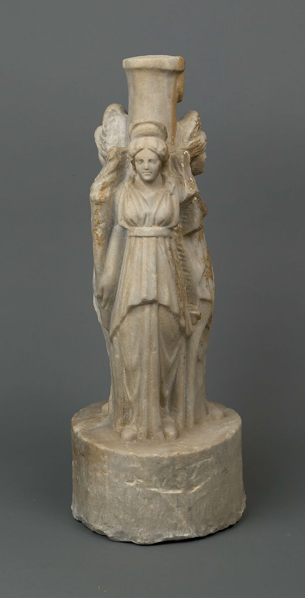 Marble hekataion, Marble, Roman