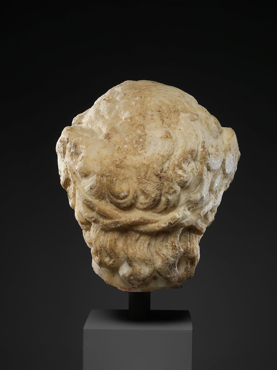 Marble portrait head of Antinoos, Marble, Roman